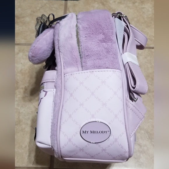 Her Universe Sanrio Lolita My Melody Fluffy Mini Backpack - Picture 3 of 3